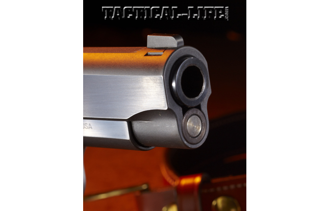 The Kimber Classic Carry Pro features a heavy- duty, four-inch, bull barrel design manufactured to match-grade specifications.