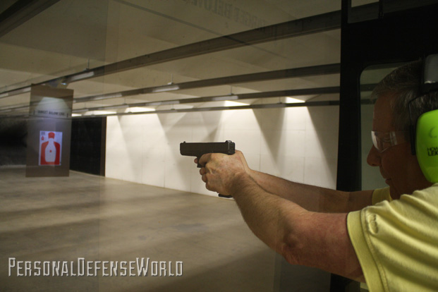 GLOCK AT THE RANGE on the line