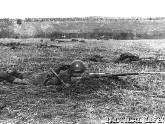 Soldier Shooting Mosin-Nagant