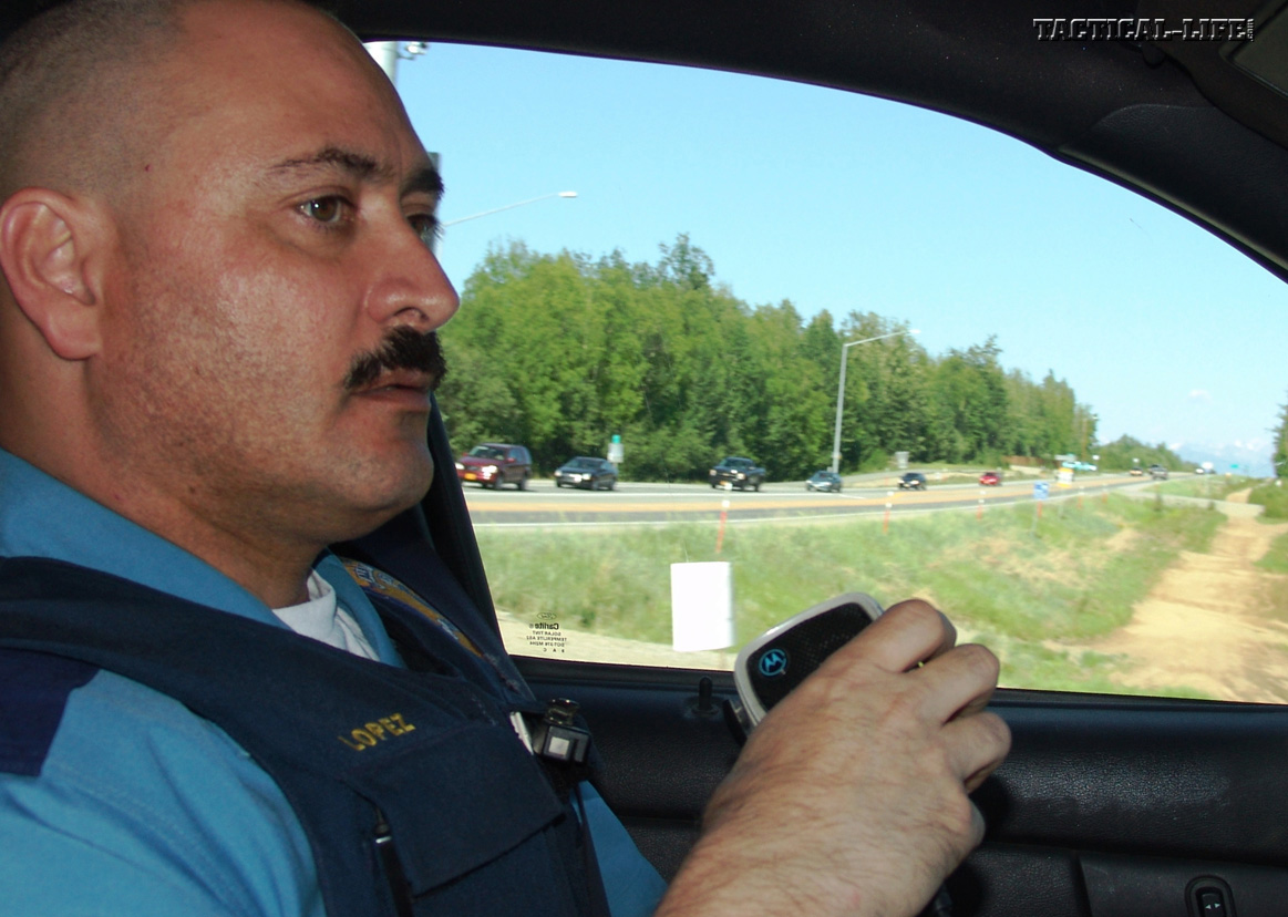 Happy New Year from Tactical-Life.com - Alaska State Trooper Jesse Lopez during a routine Shift in Wasilla, Alaska.