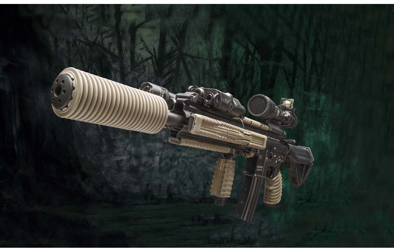 Manta Suppressor Cover w/ Manta Rails