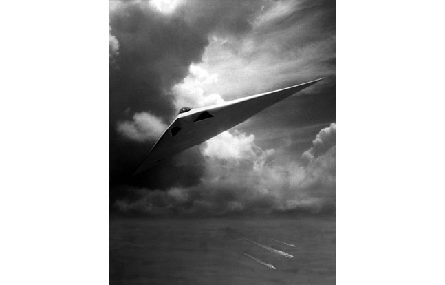 An artist's concept of the A-12 Avenger II, which was scrapped by the U.S. government due to spiraling costs and delays.