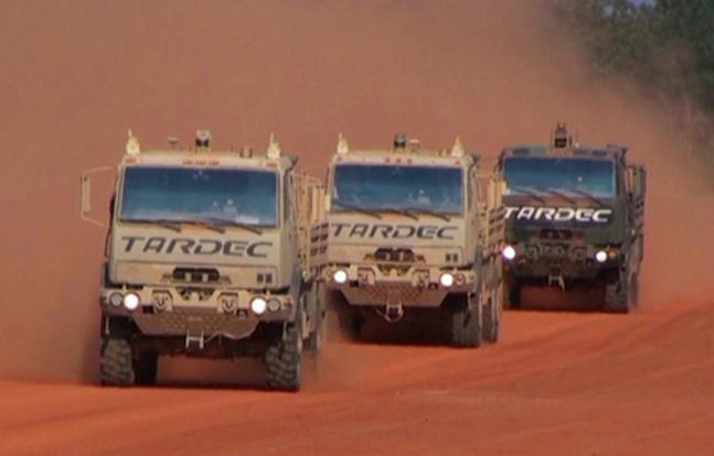 Lockheed and the US Army TARDEC successfully demonstrated the ability of fully autonomous convoys to operate in urban environments.
