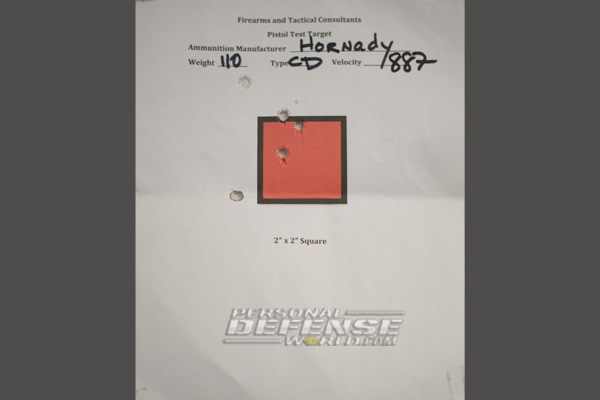 Ruger LCRx .38 Special - Best Group