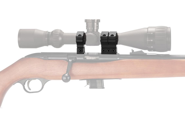 Single strap SOLO ring and triple strap SOLO ring mounted with scope