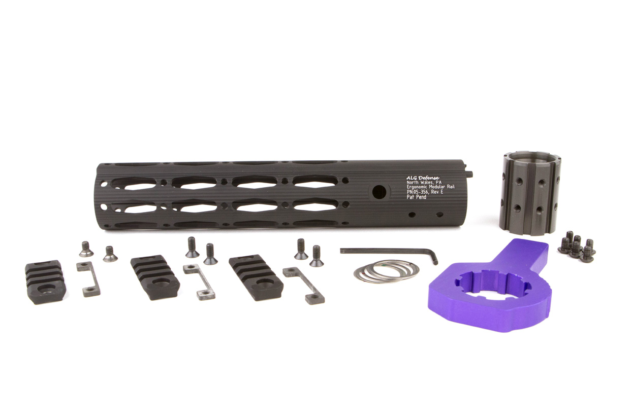 ALG Defense Ergonomic Modular Rail EMR - Black with tools