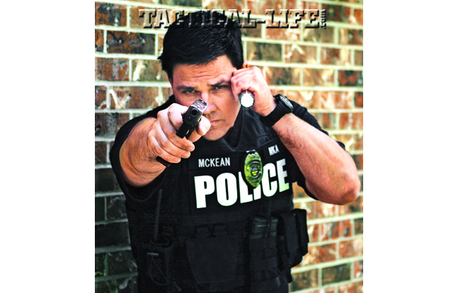 Training to shoot one-handed can allow you to be more effective with a flashlight. Cant the pistol if needed for more torque.