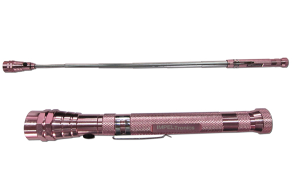 Pink Colored Magnetic Flashlight