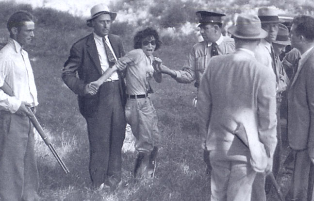 Blanche Barrow captured at Dexfield Park, July 24, 1933.