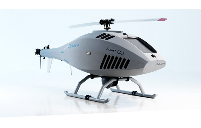 Design of the Airbus Tanan Block 2 is based on the APID 60 VTOL UAV System from CybAero, pictured here.