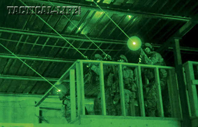 Team operations especially benefit from lasers, as they immediately, non-verbally communicate the location of targets and de-conflict fire from other teammates.