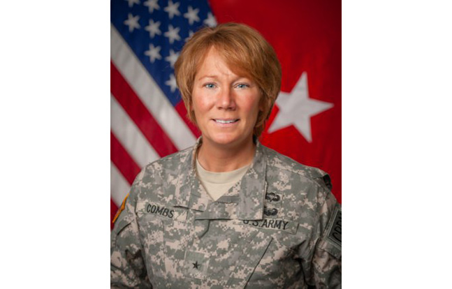 Brig. Gen. Peggy Combs has become the first female commanding general in the 96-year history of Fort Knox.