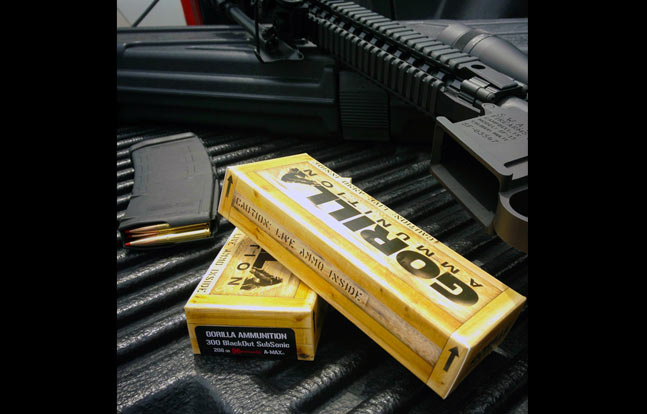 Gorilla Ammunition .300BLK Subsonic 208gr Hornady A-MAX