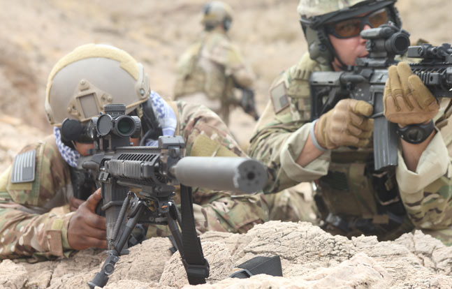 Semi-automatic precision rifles are quickly becoming the preferred system for designated military and law enforcement marksmen, and Sig Sauer’s SIG716 Precision in 7.62mm NATO certainly lives up to its name with sub-MOA hits out to 800 yards! (Photo Courtesy: Sig Sauer)