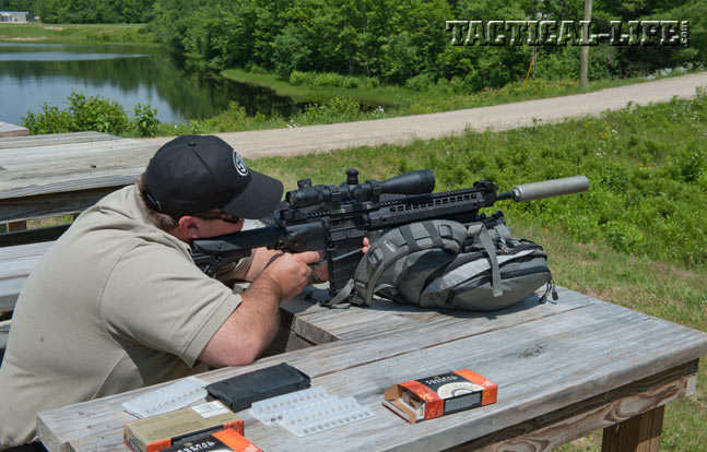 Sig Sauer SIG716 Precision 7.62mm rifle testing at 800 yards