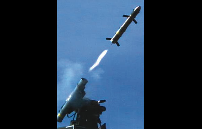 Launch of a Griffin during testing