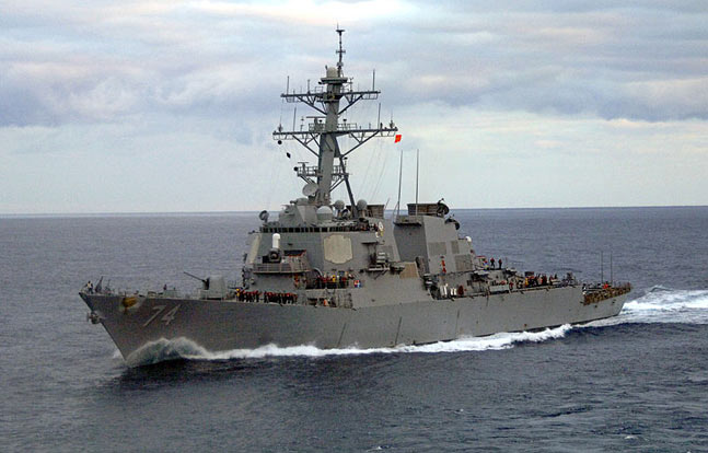 The USS McFaul (pictured here) will replace the USS Gettysburg at Fleet Week New York.