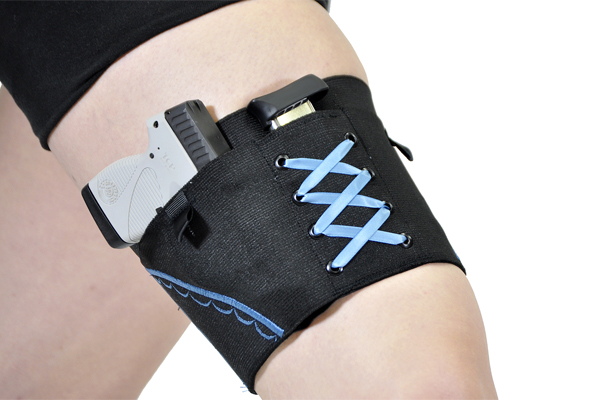 Gun Goddess Classic Thigh Garter Holster | Blue