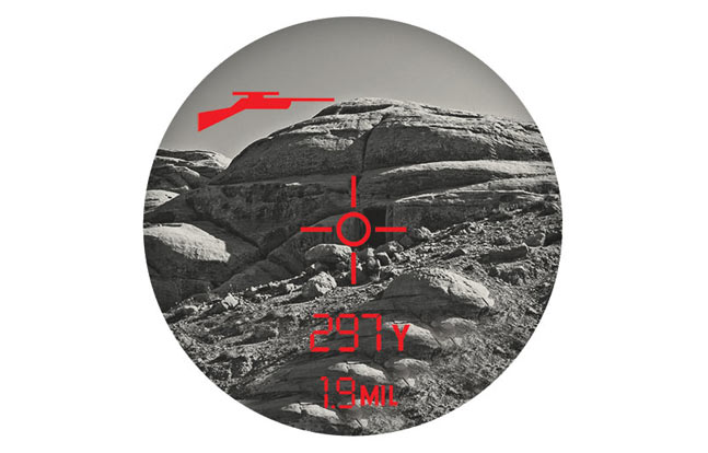 The view through Bushnell's brand new Elite 1-Mile ARC laser rangefinder