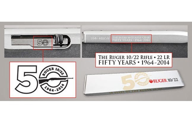Ruger 10/22 50th Anniversary Rifle - extras