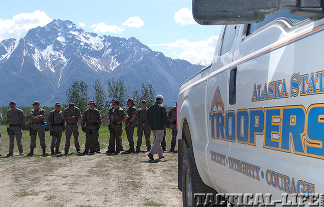 Alaska State Troopers truck mountain