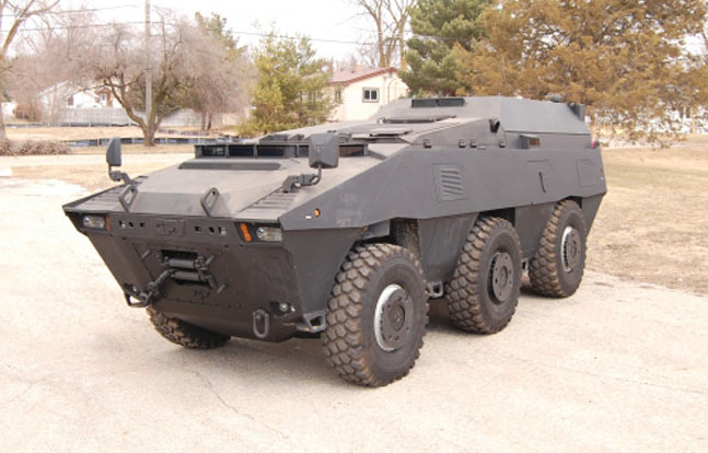 GPV Marshall 6x6x6 Armor Plated Tactical Swat Vehicle, which will be up for auction
