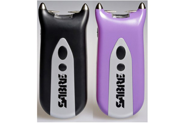 SABRE 800,000 Volt Stun Gun with LED - Purple and Black