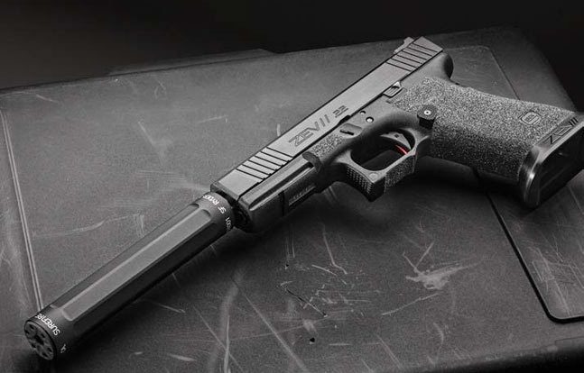 Surefire SF Ryder 22-A Suppressor on pistol