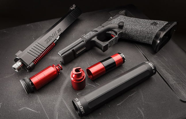 Surefire SF Ryder 22-A Suppressor exploded