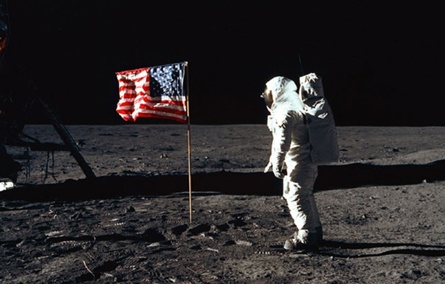 West Point Buzz Aldrin Flag