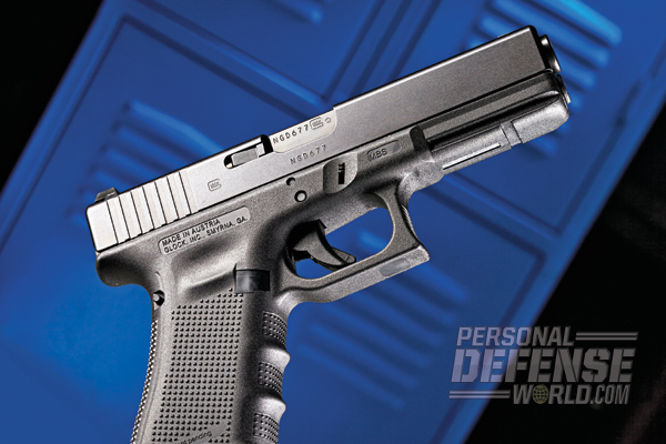 Although the Glock 22 reviewed features the newest cutting-edge Gen4 enhancements, it still possesses the familiar Glock profile and outstanding handling characteristics.