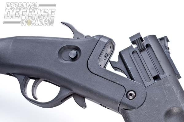 The break-open action is one of the simplest to operate.