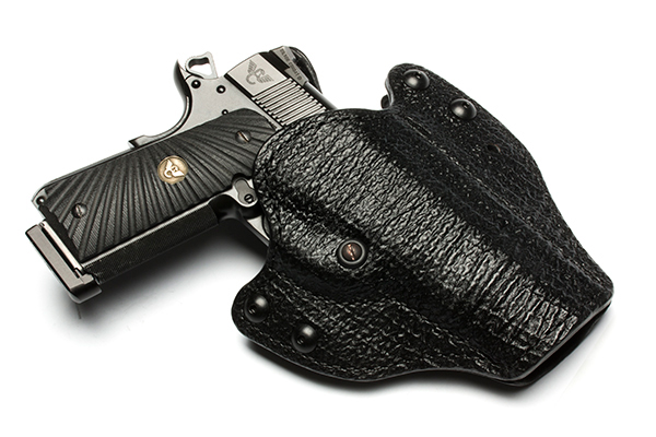 Pancake Pro Holster, Full-Size 1911, Right Hand, 1.5" Belt, Black Shark