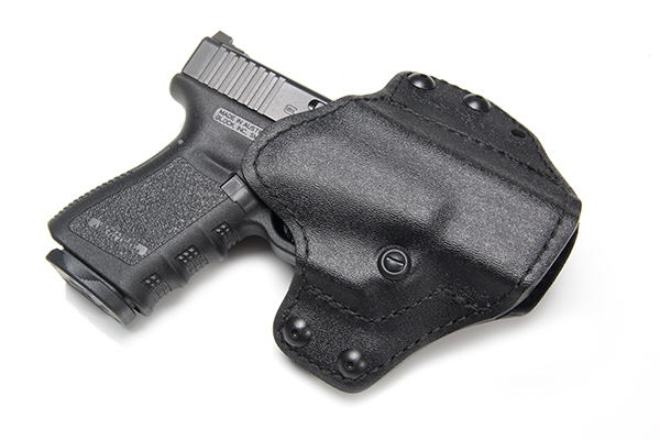 Pancake Pro Holster, Glock 19/23, Right Hand, 1.5" Belt, Black Kydex