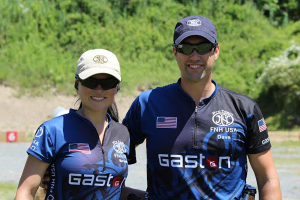 GASTON J. GLOCK style LP sponsored shooters, Brooke and Dave Sevigny