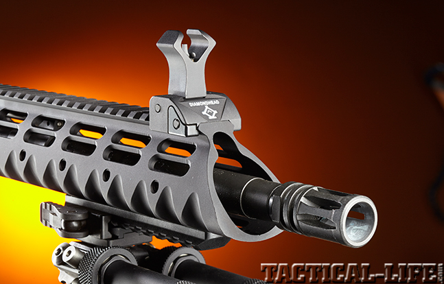 Stag Arms Model 3T-M rifle sight muzzle