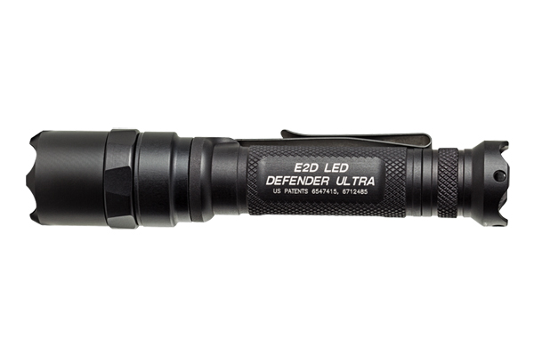 The SureFire E2D LED Defender gives a blinding 500 lumens of light on high with a run-time of 2.25 hours. If you go on a low setting of 5 lumens, the light will last 67.75 hours.