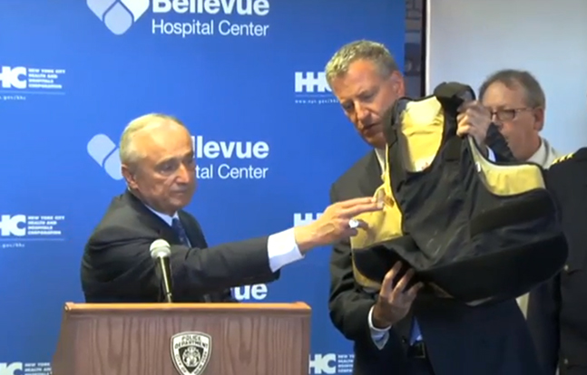 NYPD Detective shooting vest
