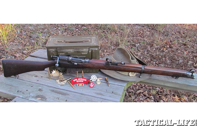 Short Mag Lee Enfield firearm