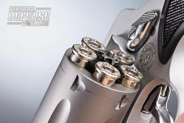 Pressing the View’s short ejector rod pushes cases partially out of the chamber.