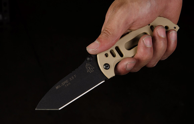 Mil-SPIE TOPS Knives hand