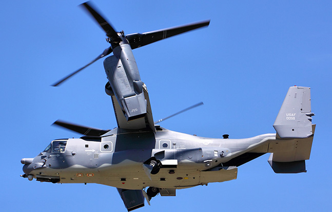 CV-22 Osprey armor weapons