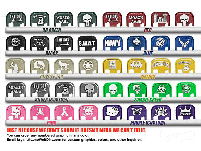 Lone Wolf Distributors Slide Cover Plates, slide cover plates, Lone Wolf Distributors