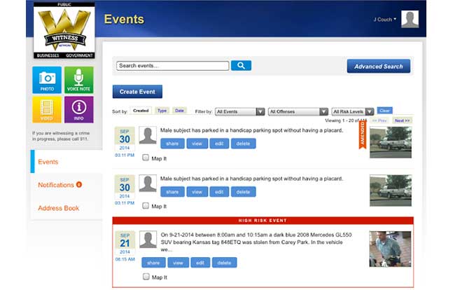 Witness Network App Sept