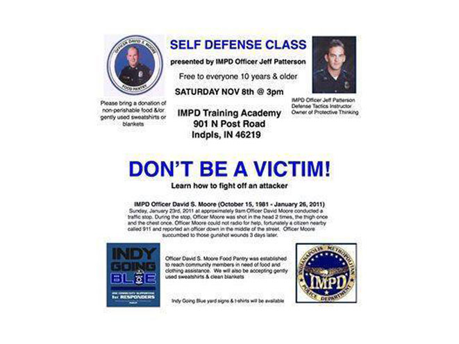 Indy Going Blue for IMPD, self-defense, self-defense indianapolis
