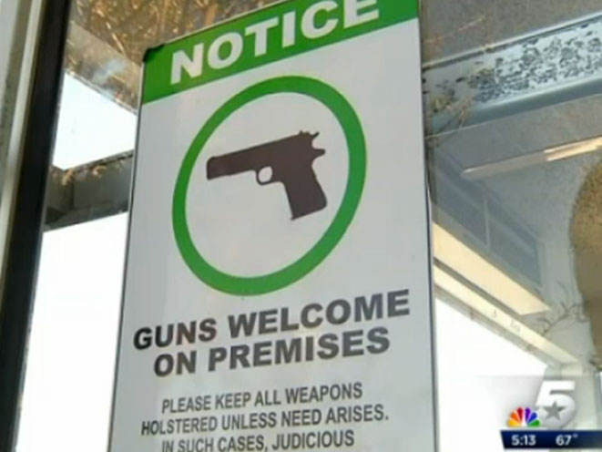 Texas Concealed Carry Restaurant, texas concealed carry