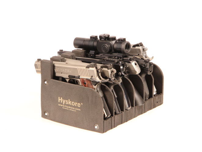 hyskore, hyskore gun rack, hyskore shooting rest, Hyskore Six Gun Modular Pistol Rack
