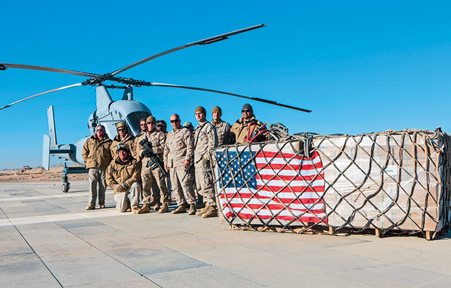 K-MAX Unmanned Helicopter SWMP Jan 2015 flag