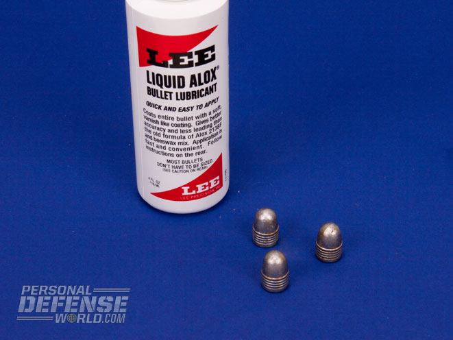 handloading, handloading bullets, lubing sizing bullets, handloading bullet tips