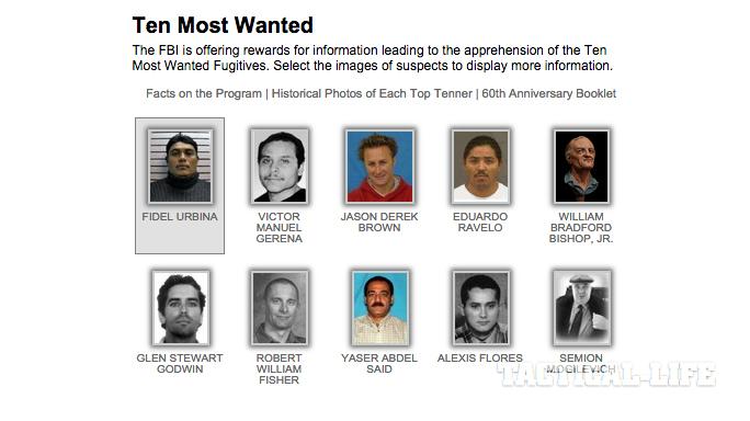 FBI 65th Anniversary of Ten Most Wanted Fugitives Program